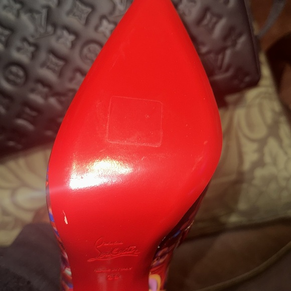 Christian Louboutin So Kate Disco Holograph Disco Booty Patent Leather Size 39 - Picture 5 of 12